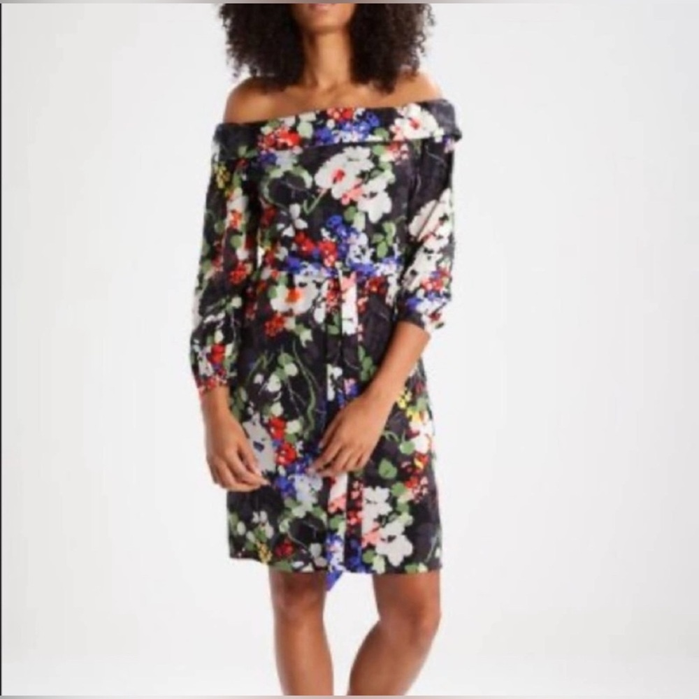 NWOT Banana Republic Floral Off Shoulder Dress, Size S